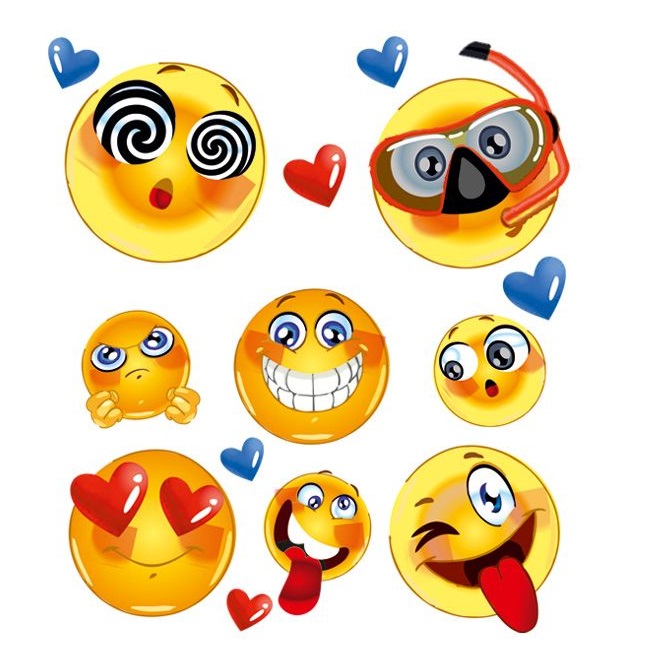 Termouzlīmes audumam EMOJI NAPLAMKI NPM-DM-11